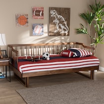 barrett dark brown twin bed   