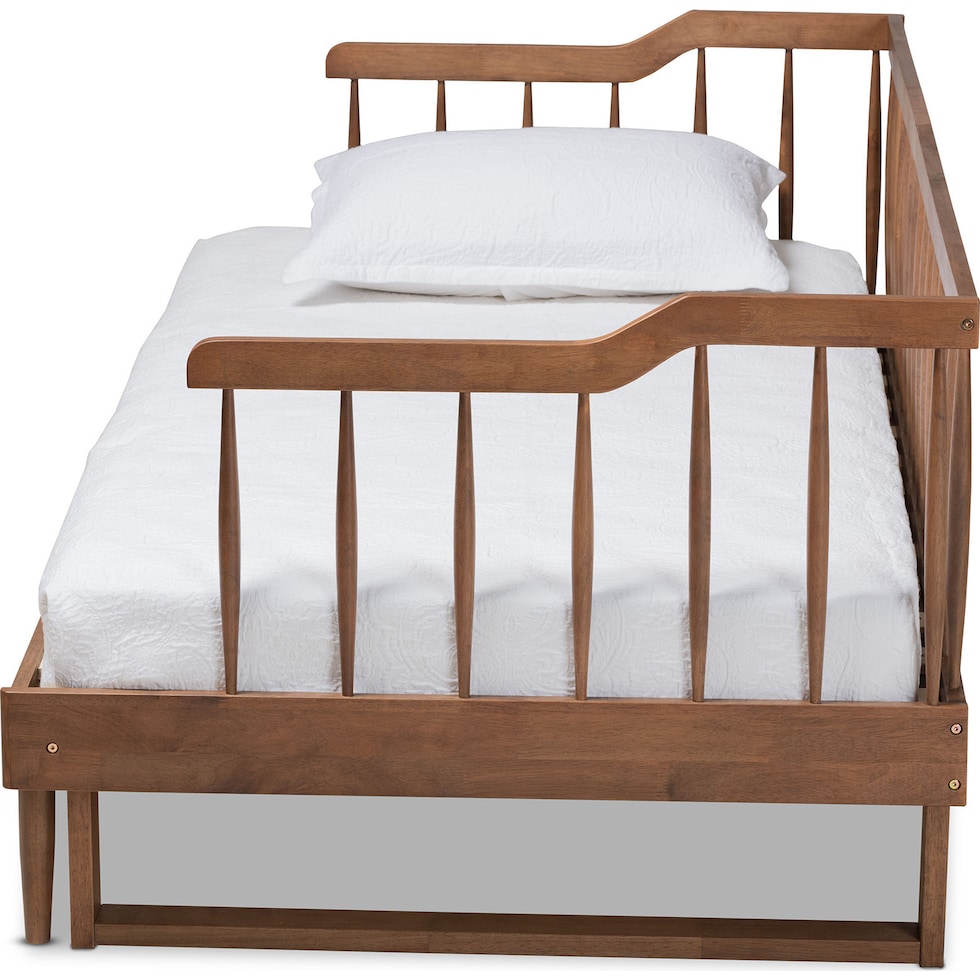 barrett dark brown twin bed   