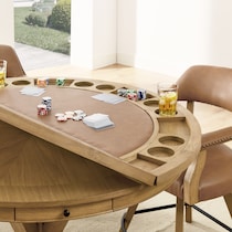 barrett light brown gaming table   