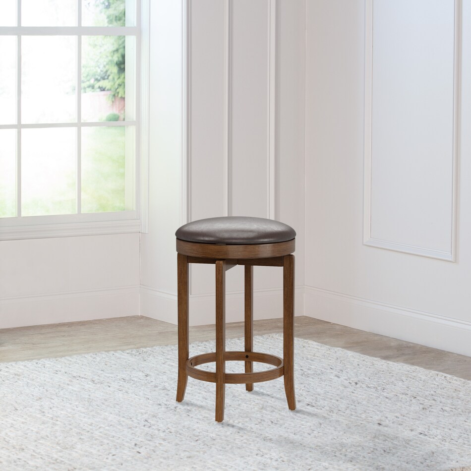 bartly dark brown counter height stool   