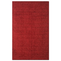 basics red red area rug ' x '   