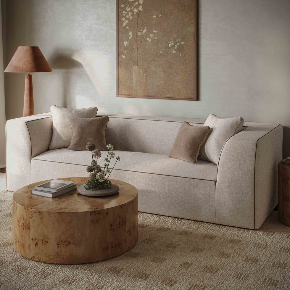 basil neutral sofa   