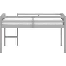bassel gray twin loft bed   