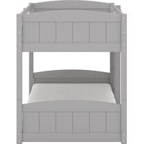 bassel gray twin over twin bunk bed   