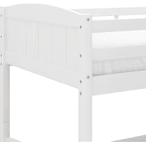 bassel white twin over twin bunk bed   