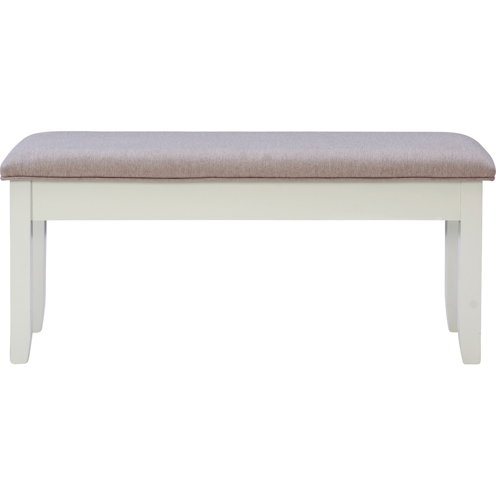 bassett gray white bench   