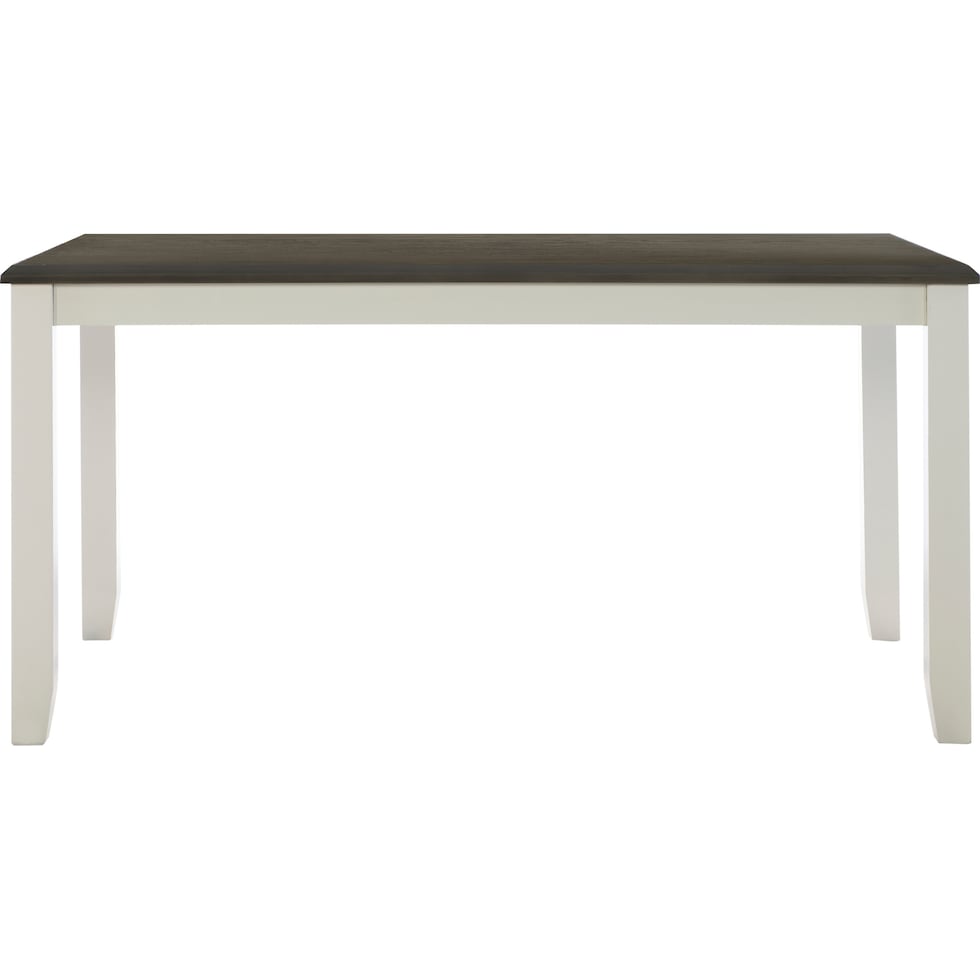 bassett gray white dining table   