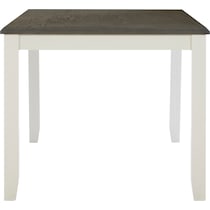 bassett gray white dining table   