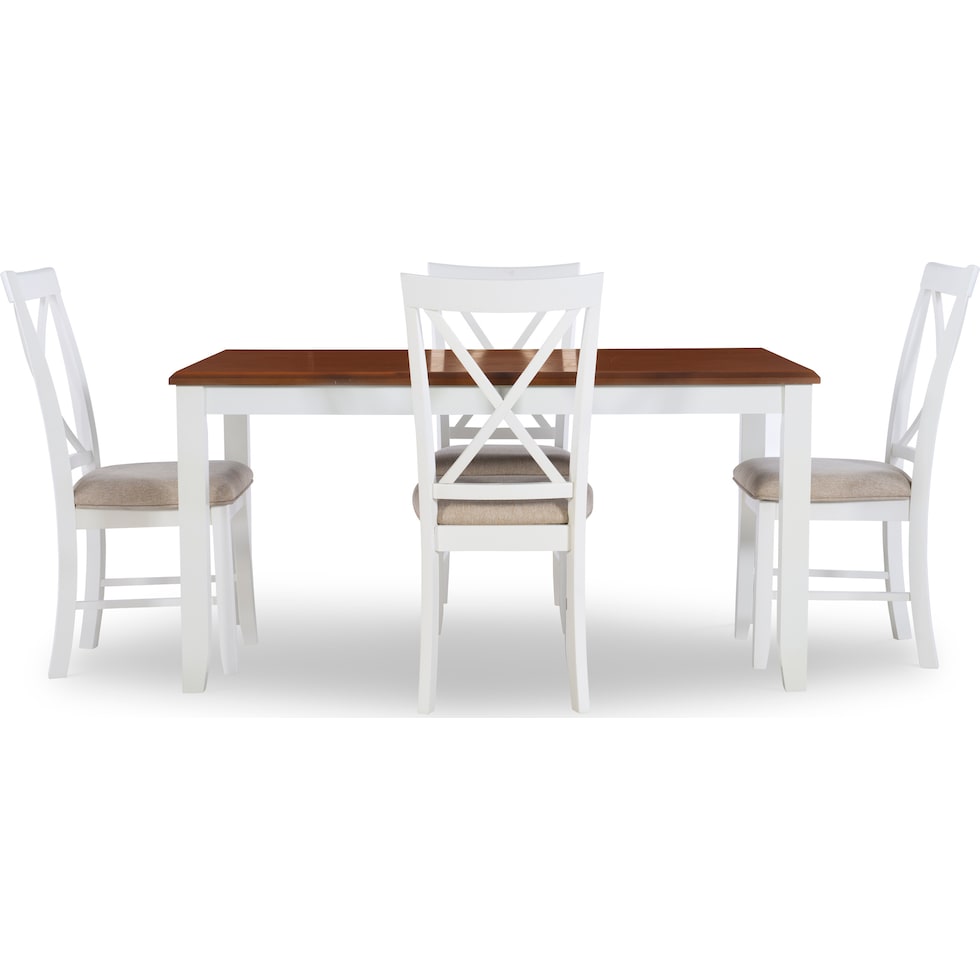 bassett white  pc dining room   