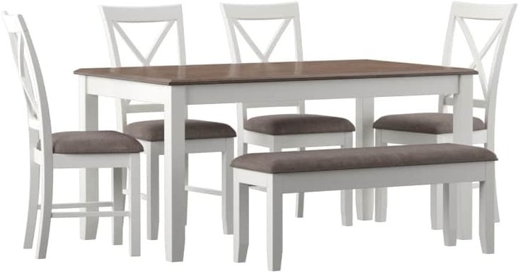 White 4 seater online dining table