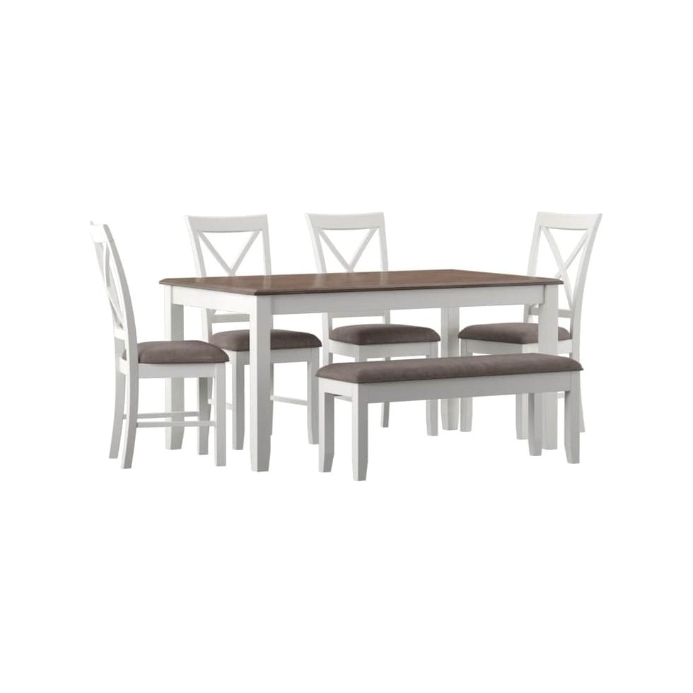 bassett white  pc dining room   