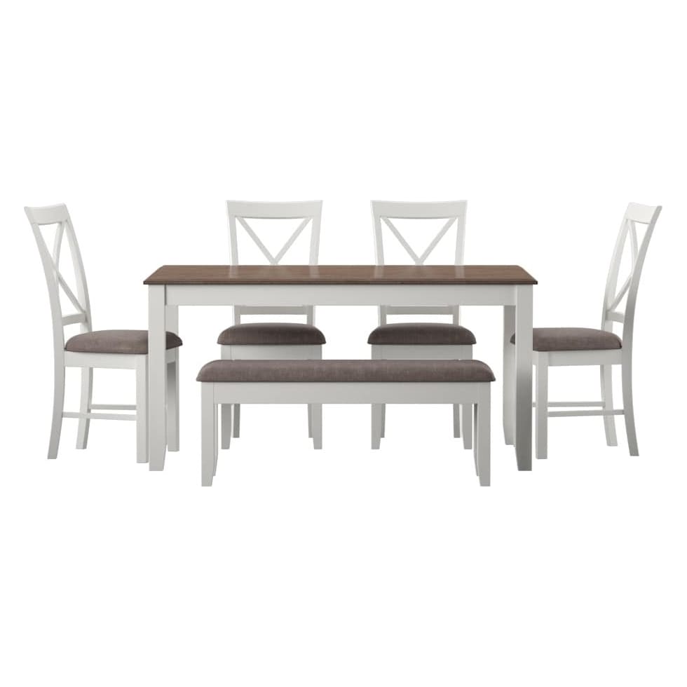 bassett white  pc dining room   