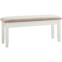 bassett white bench   