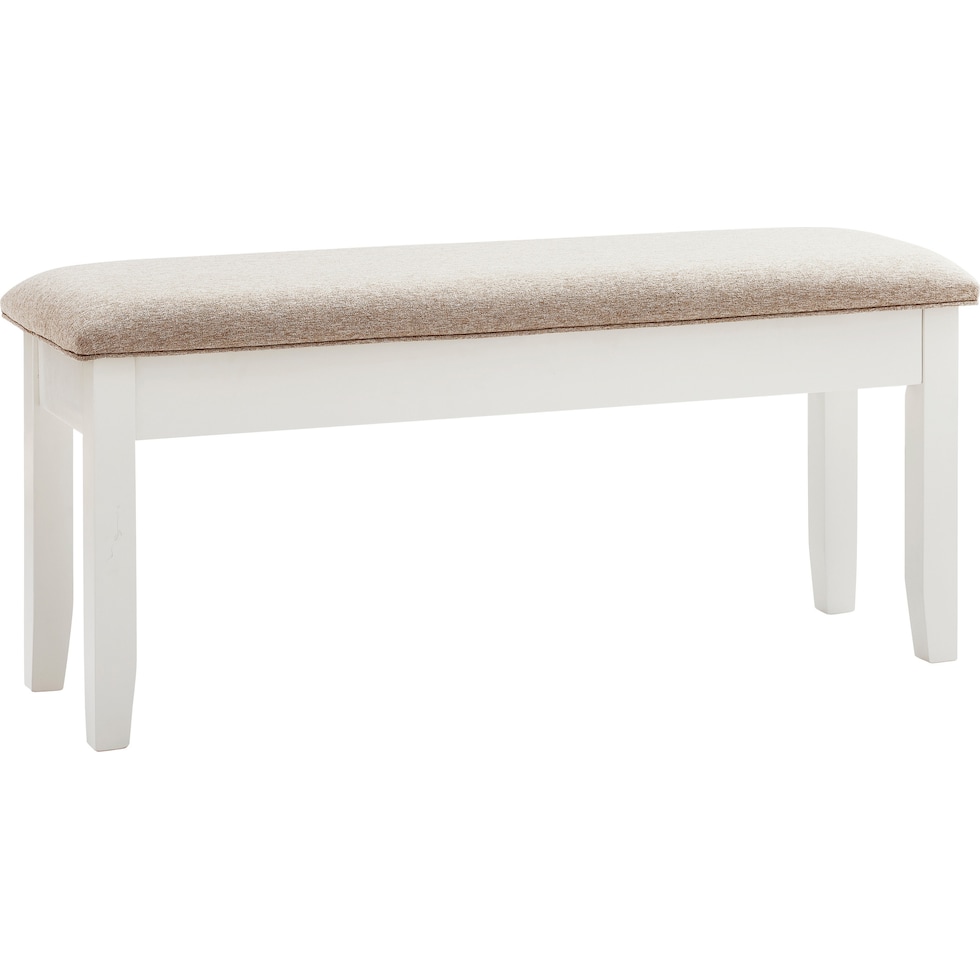 bassett white bench   