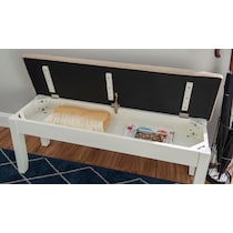bassett white bench   