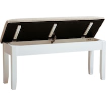 bassett white bench   