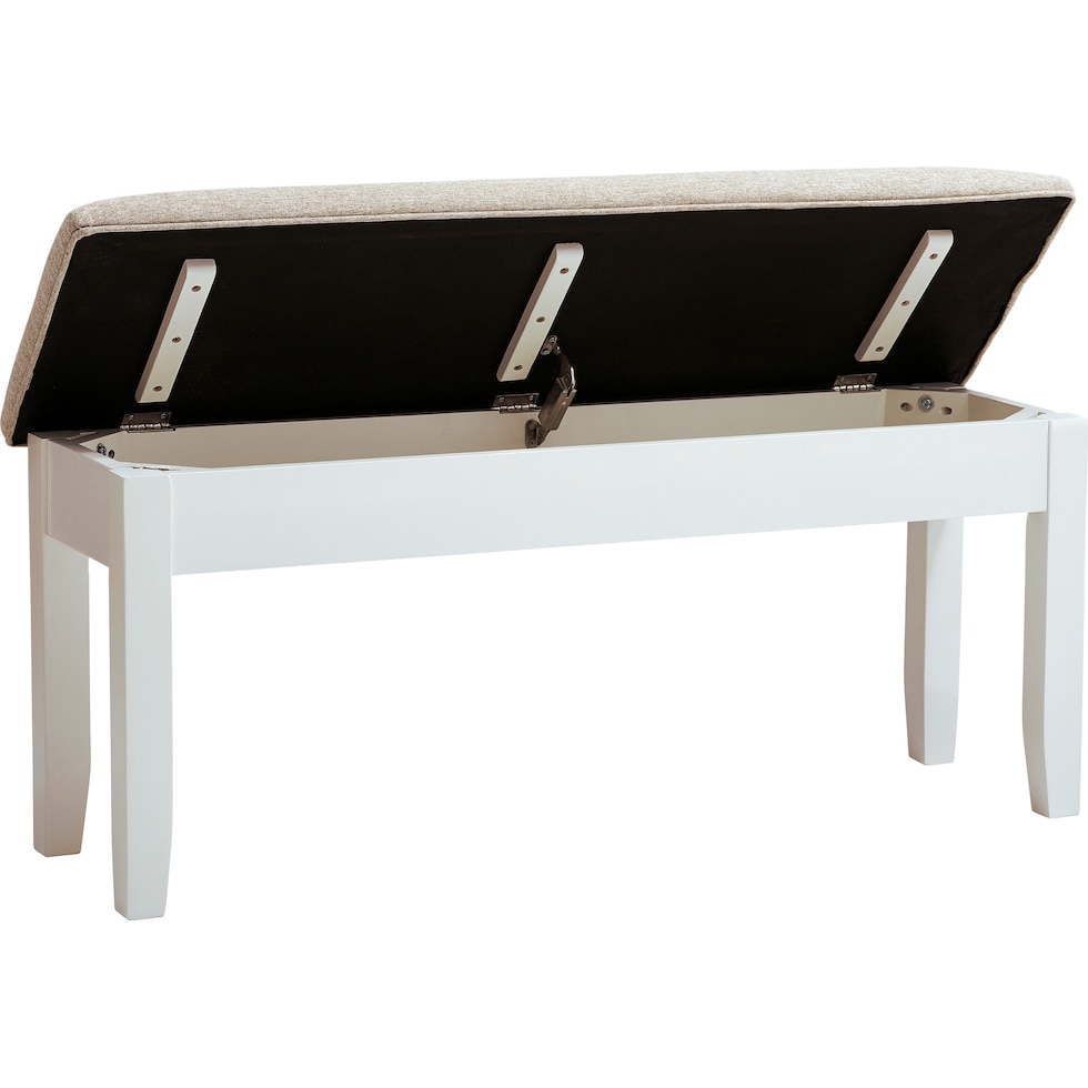 bassett white bench   