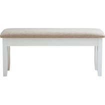 bassett white bench   