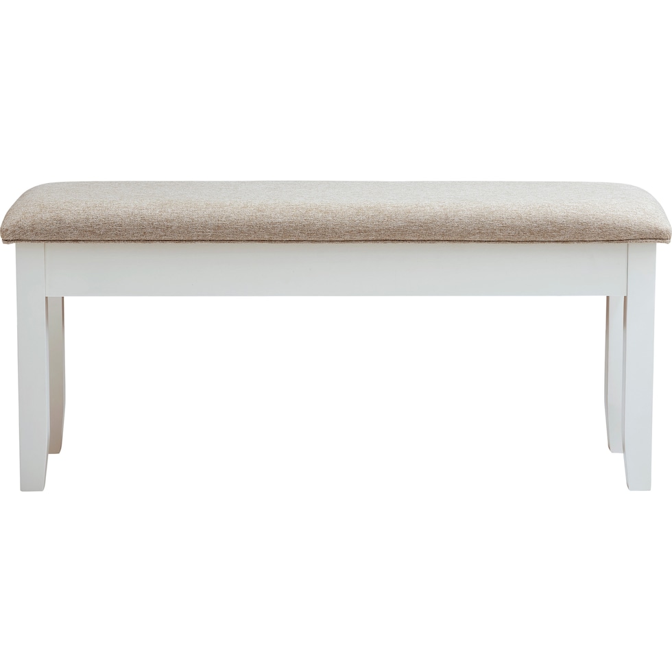 bassett white bench   