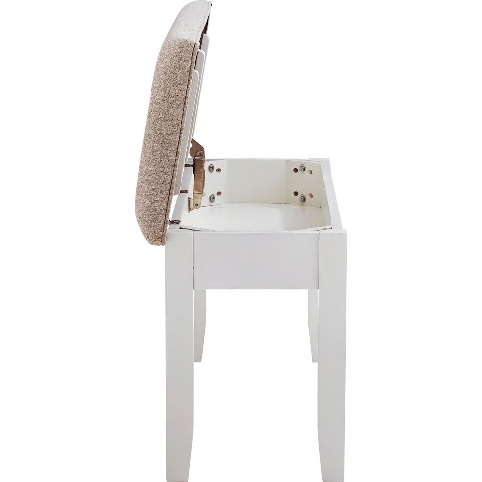 bassett white bench   