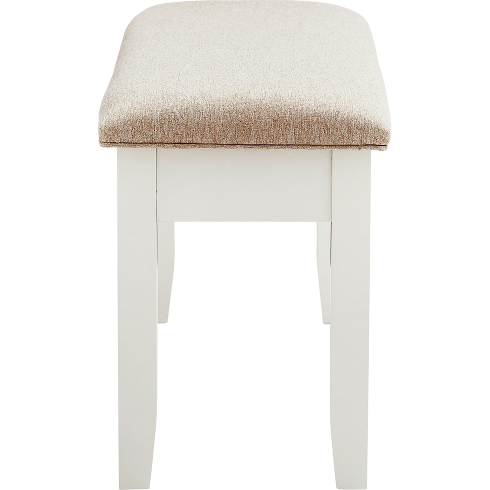 bassett white bench   