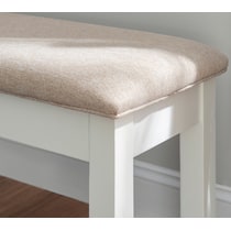 bassett white bench   
