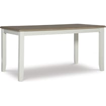 bassett white dining table   