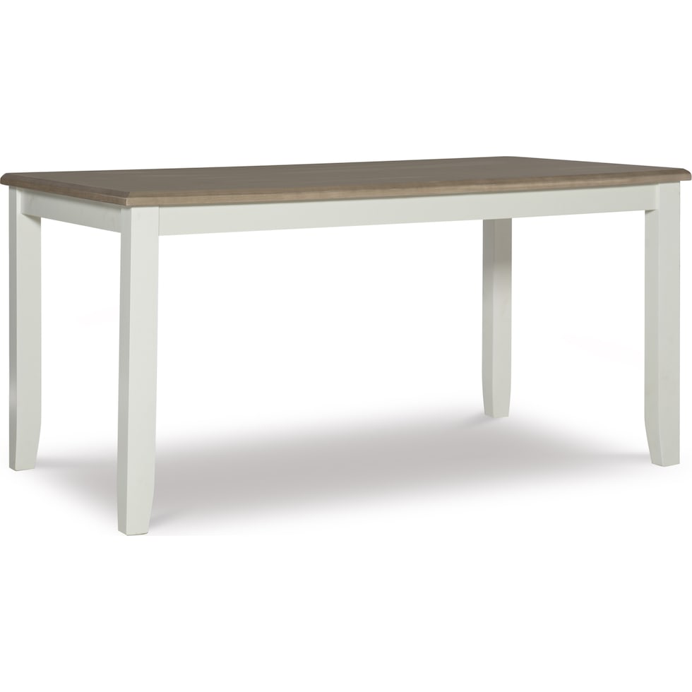 bassett white dining table   