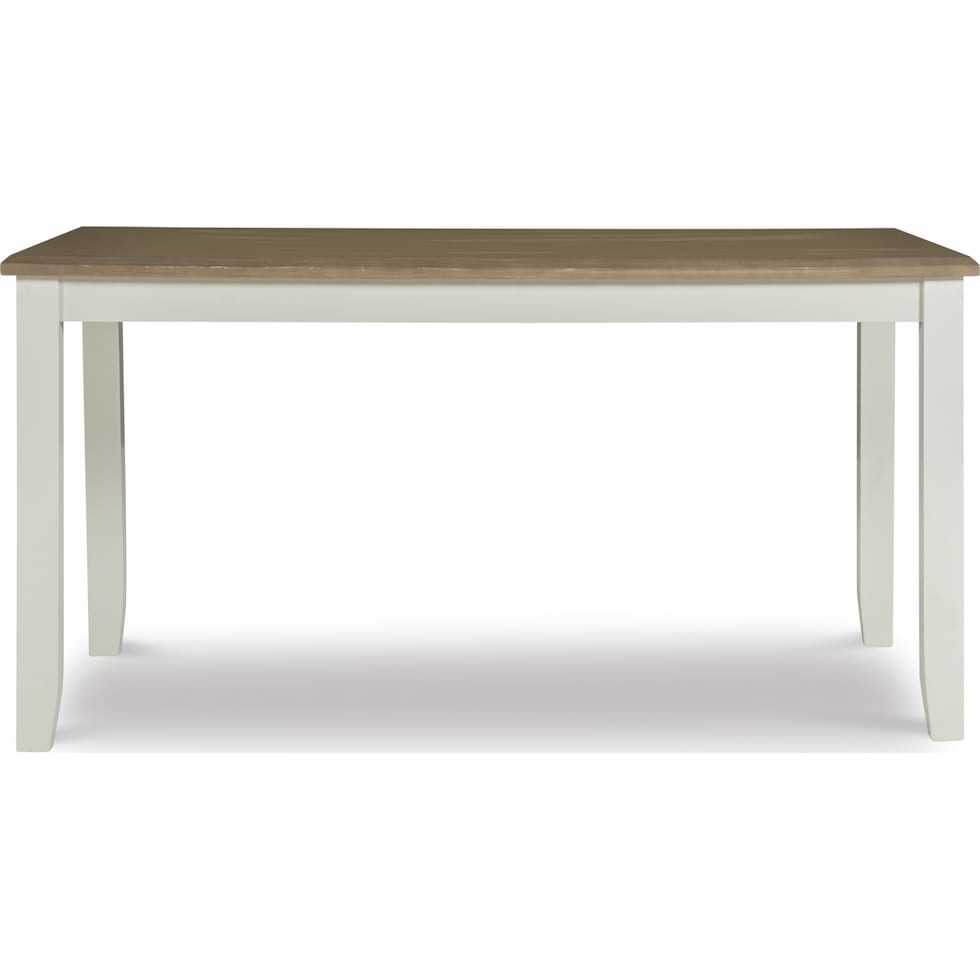 bassett white dining table   
