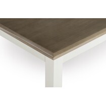 bassett white dining table   