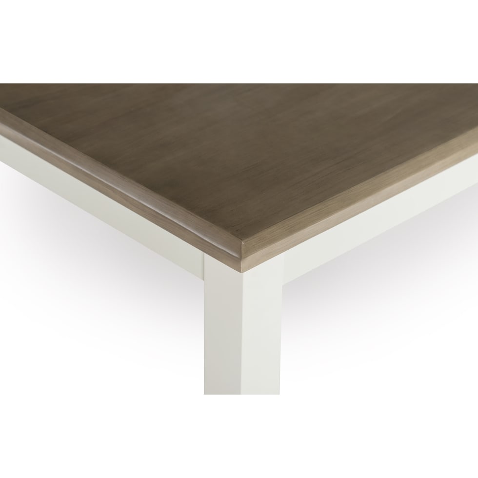 bassett white dining table   