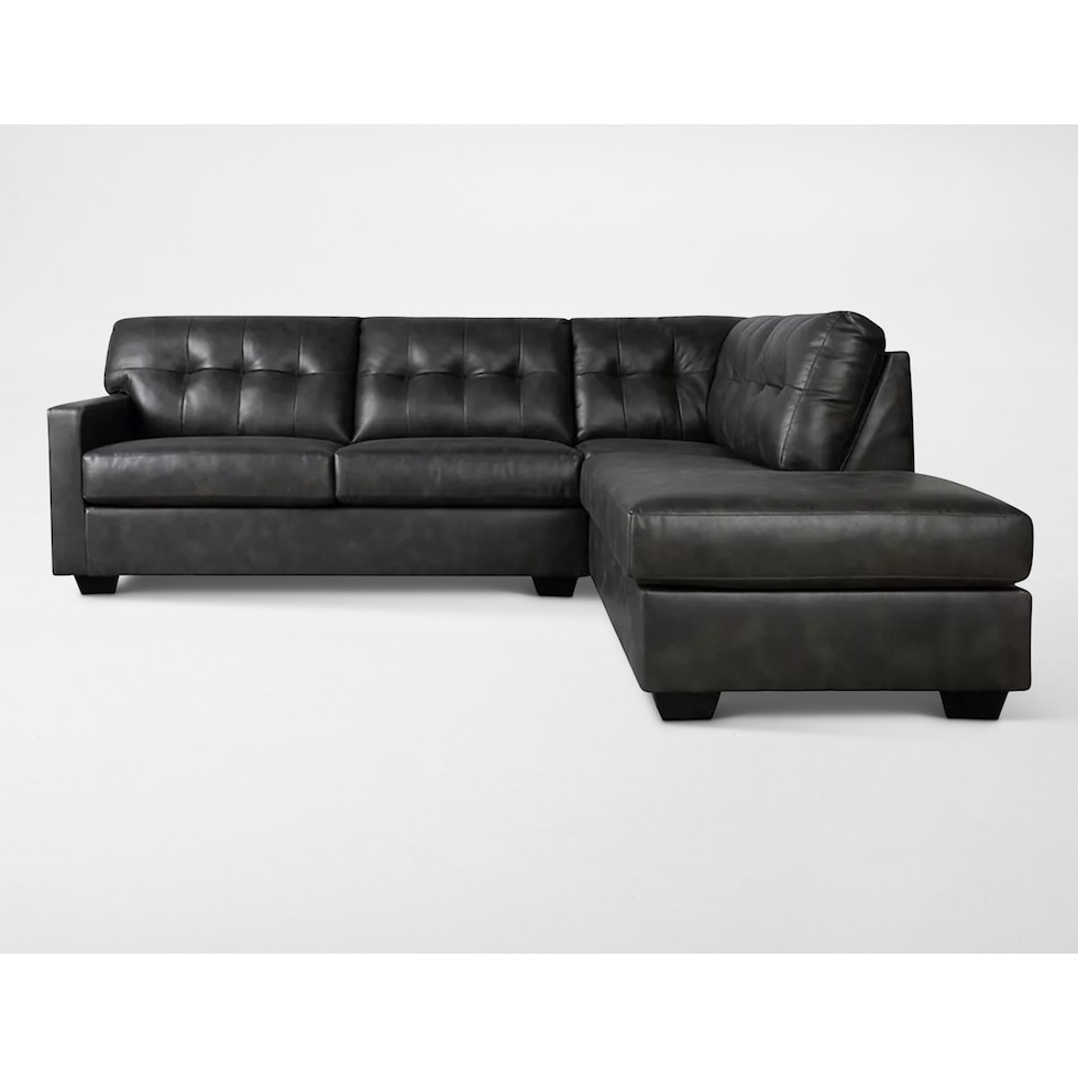 battstone gray sectional   