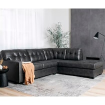battstone gray sectional   