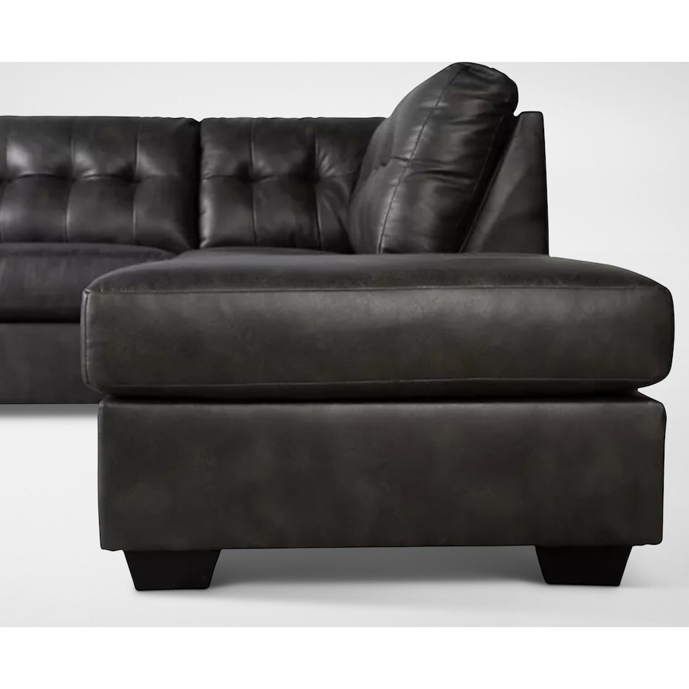 battstone gray sectional   