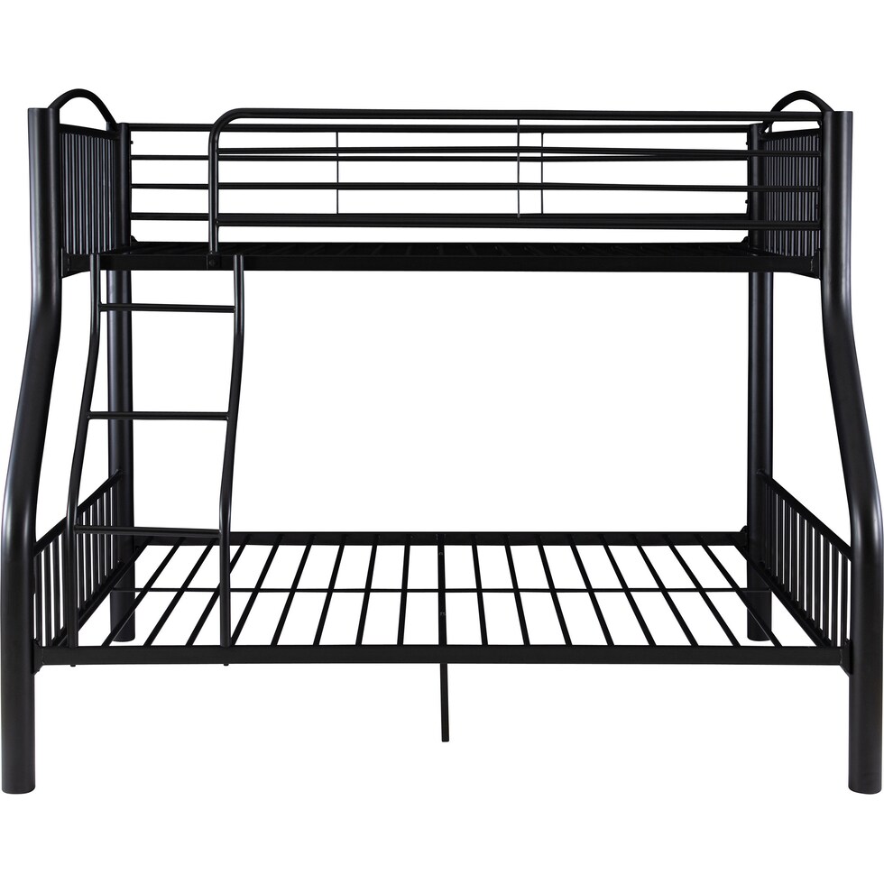 baylor black twin over full bunk bed   