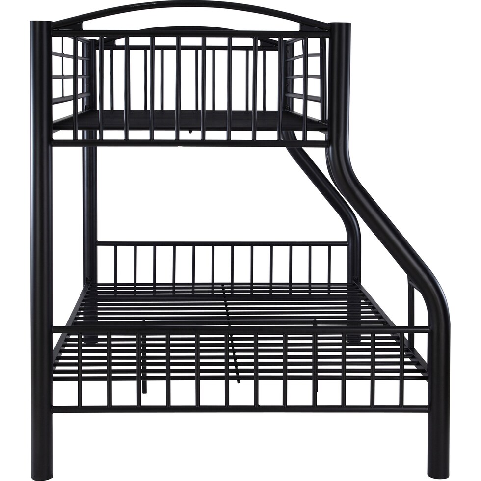 baylor black twin over full bunk bed   
