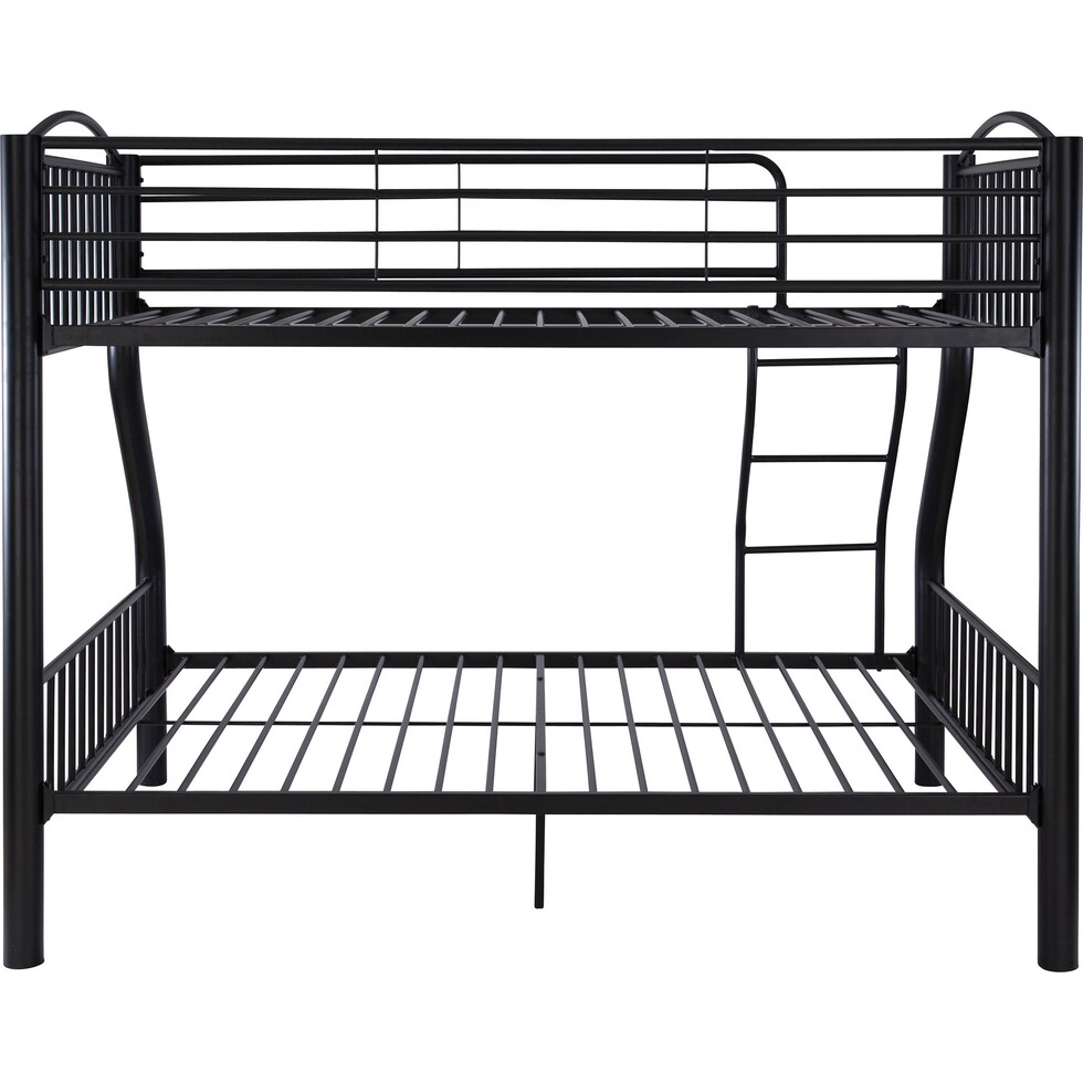 baylor black twin over full bunk bed   