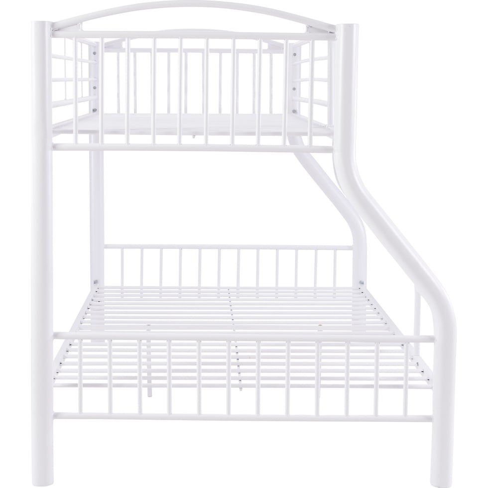 baylor white twin over full bunk bed   