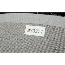 bayou black white gray area rug  round   