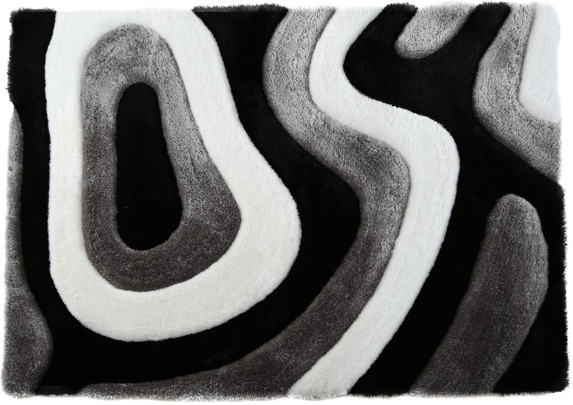 Bayou Area Rug Black/White/Gray American Signature Furniture