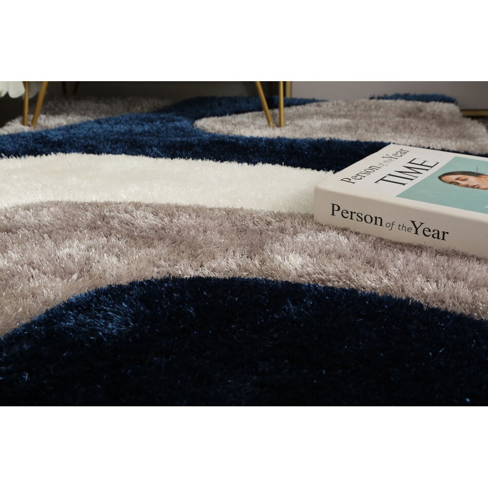 Bayou Area Rug Blue/White American Signature Furniture