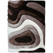 bayou brown beige dark brown area rug  x    