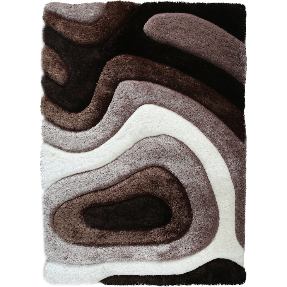bayou brown beige dark brown area rug  x    