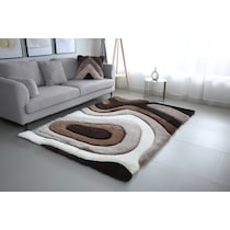 bayou brown beige dark brown area rug  x    
