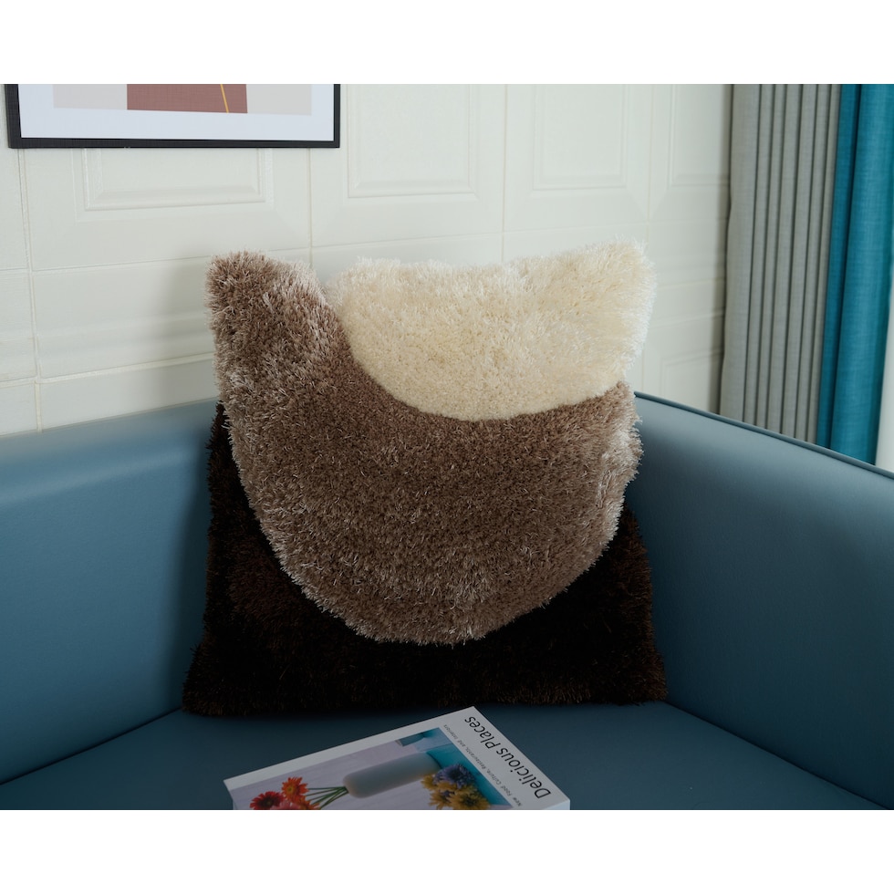 bayou dark brown  pc accent pillows   
