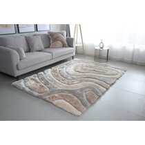 bayou gray brown beige area rug  x    