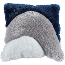 bayou gray white blue  pc accent pillows   