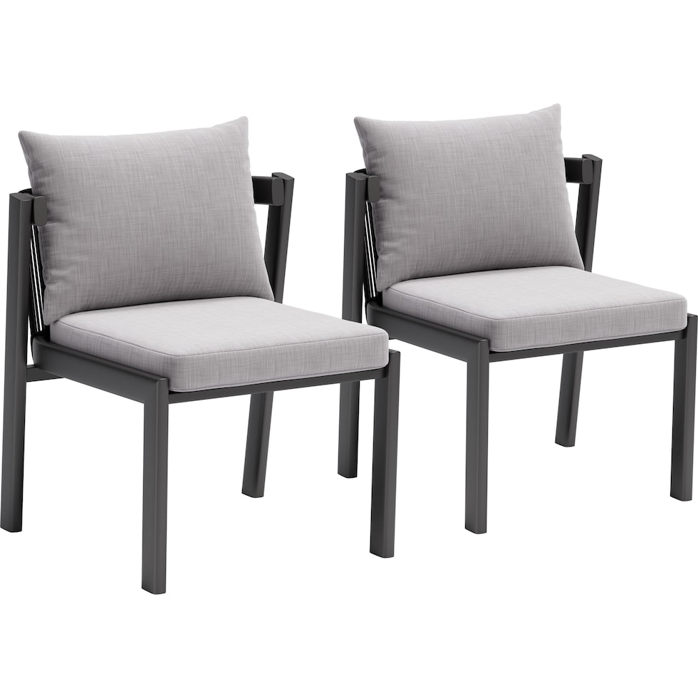 bayport gray outdoor dining chair   