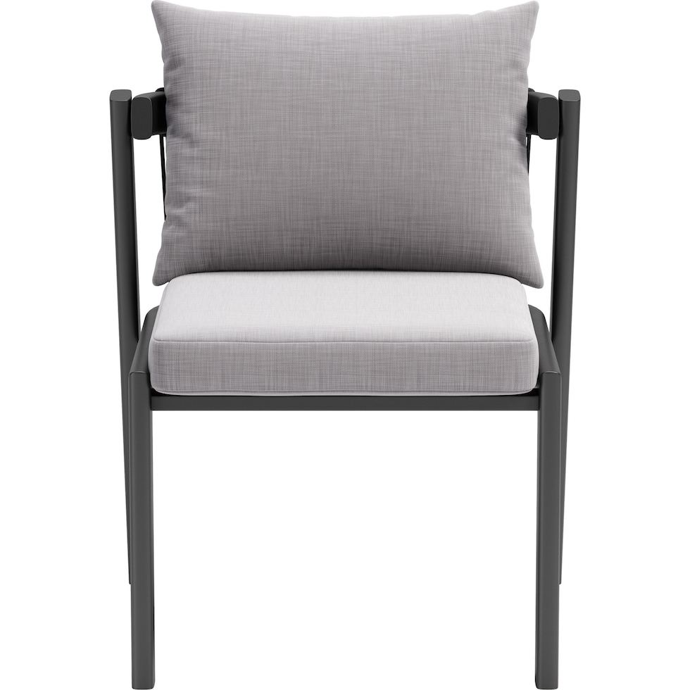 bayport gray outdoor dining chair   
