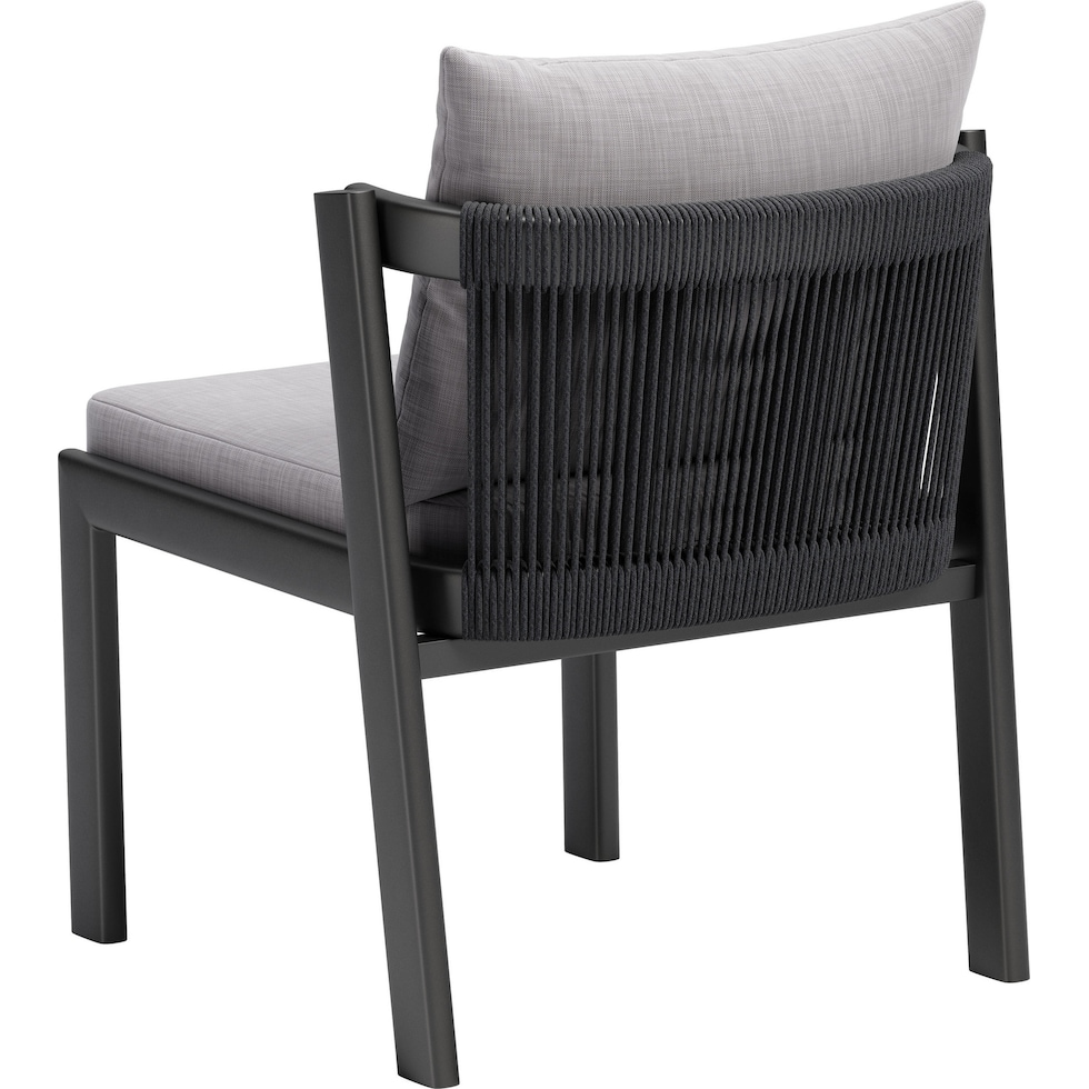bayport gray outdoor dining chair   